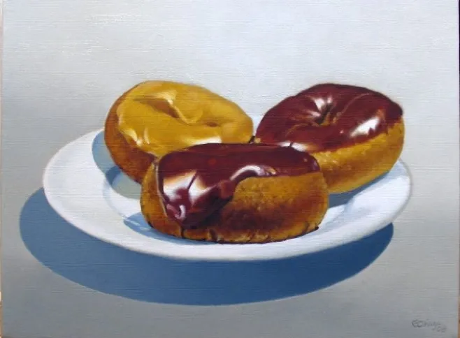 donut photoréaliste par Ralph Goings